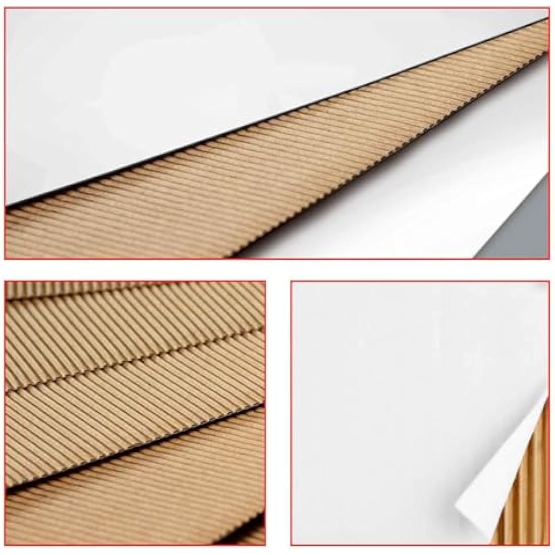 RLAVBL 25 Pack 102x102x51 mm (4x4x2 in) Small Shipping Boxes White Corrugated Cardboard Box for Packing Mailing