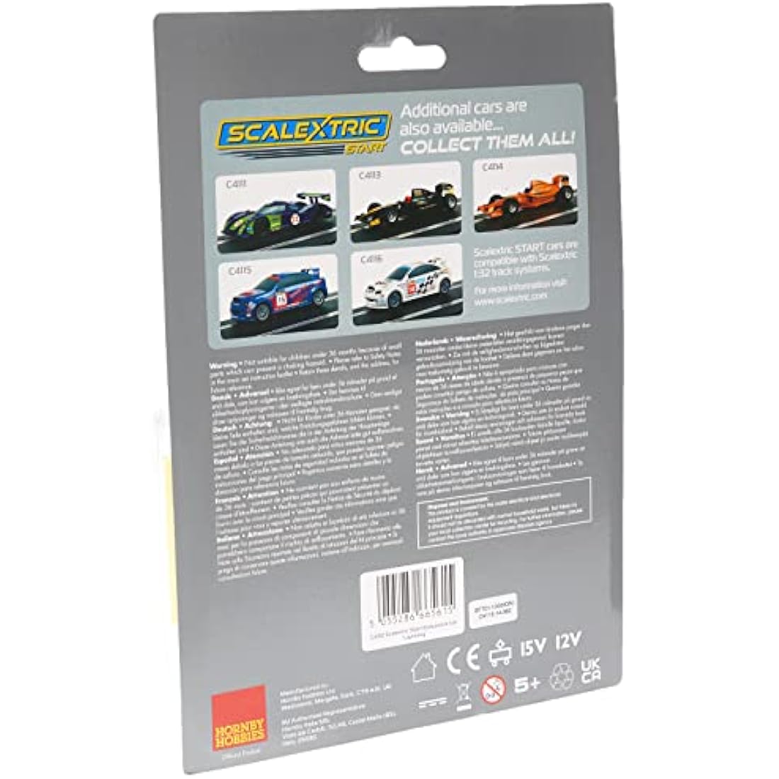 Scalextric Cars - C4112 Start Endurance Car Lightning - Toy Slot Car for use with Scalextric Race Tracks or Set - Small Kids Gift Ideas for Boy/Girl Ages 5+, Scalextric Accessories