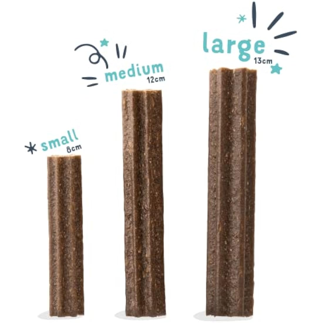 Edgard Cooper Treats Dental Stick, Small - Mint and Strawberry - (8 x 7 stick pack), Natural Dog Chew Sticks, Dental Hygiene, One per Day, Low Calorie, Long Chewing, Fresh Breath