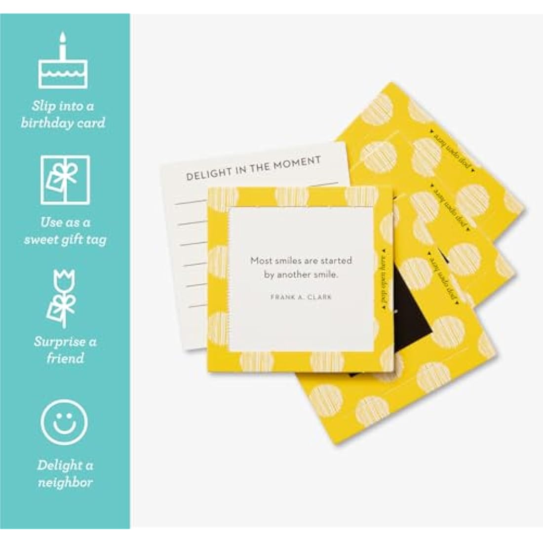 Compendium ThoughtFulls Pop-Open Cards 3-Pack - You're Awesome, Smile, Be Happy | 90 Pop-Open Cards, Each with a Different Message Inside