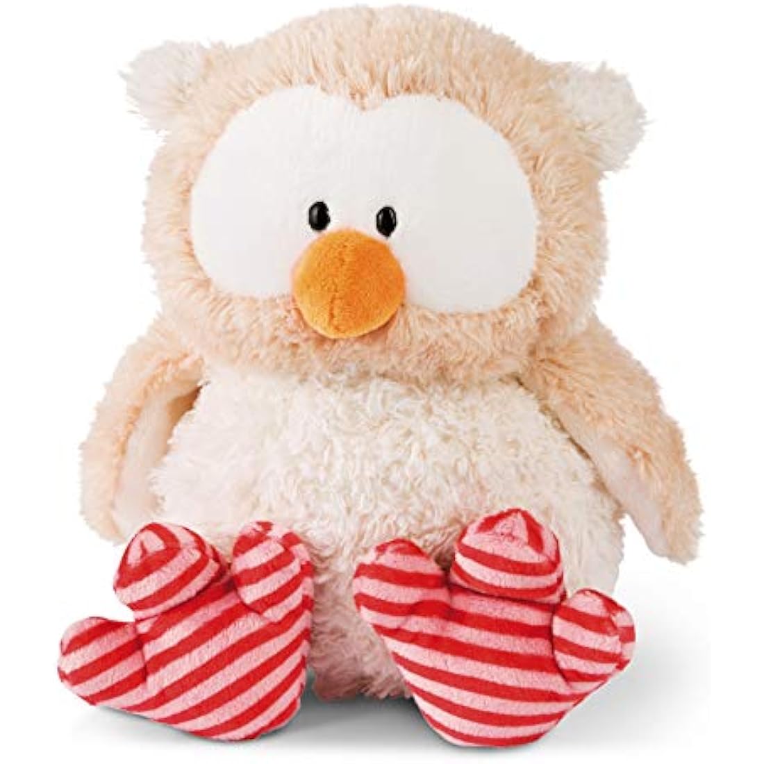 Nici 46096 Girl Cuddly Toy Owl Owluna with turnable Head 35cm, Beige/Pink, 35 cm