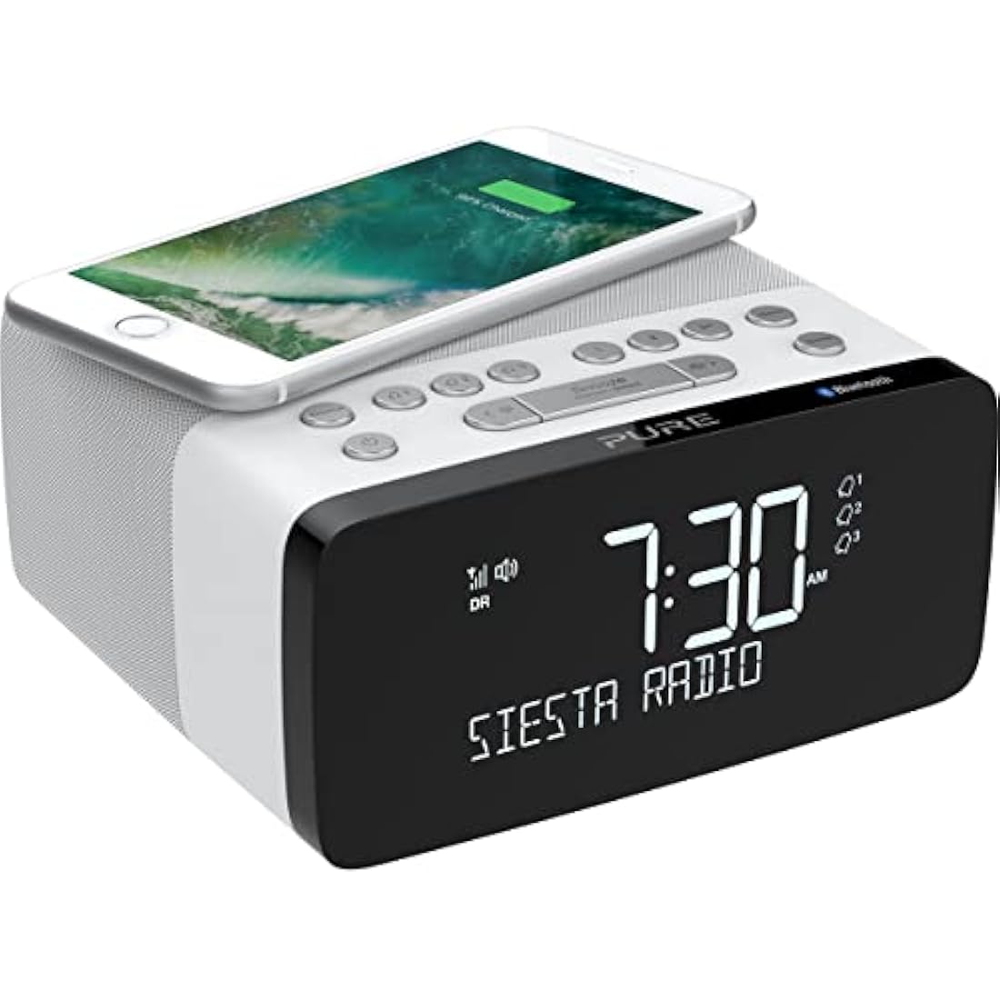 Pure Digital Radio Alarm Clock, Acrylonitrile Butadiene Styrene (ABS), Polar, One Size