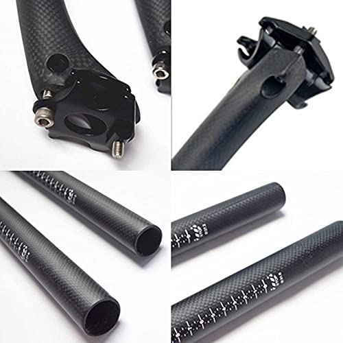 ROADNADO Bicycle SeatPost, Carbon Fiber Bike Seatpost Matte 27.2 * 400mm Adjustable Seatpost for MTB Road Bike BMX Seattube