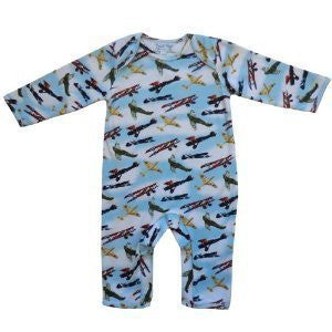 vintage aeroplane spitfire design jumpsuit size 6-12 months