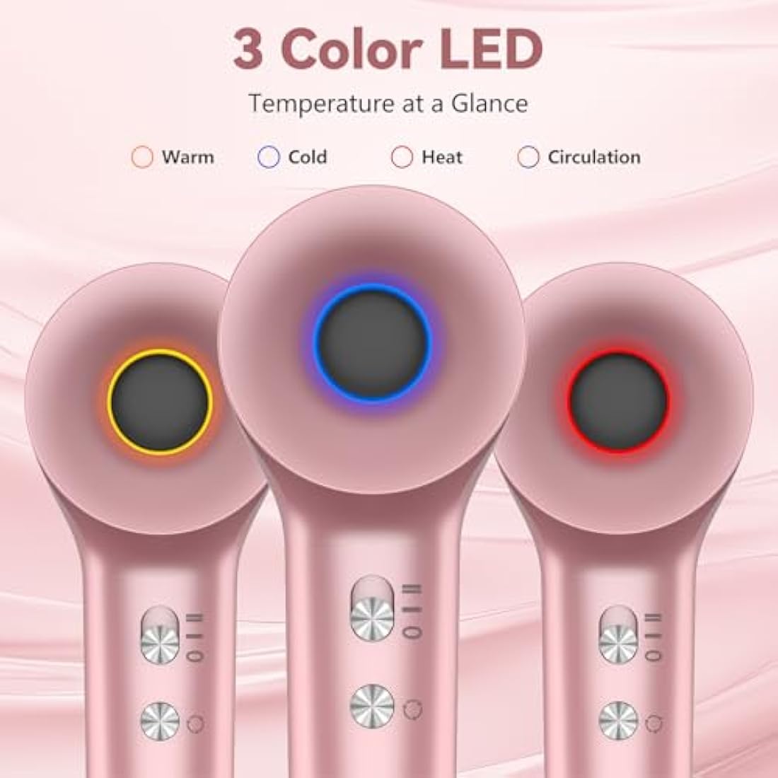 TQQ Hair Dryer, 200 Million Negative Ionic Hairdryer, 110, 000 RPM High Speed Brushless Motor Blow Dryer for 2min Fast Drying, 57dB Low Noise Travel Hairdryers for Women and Men
