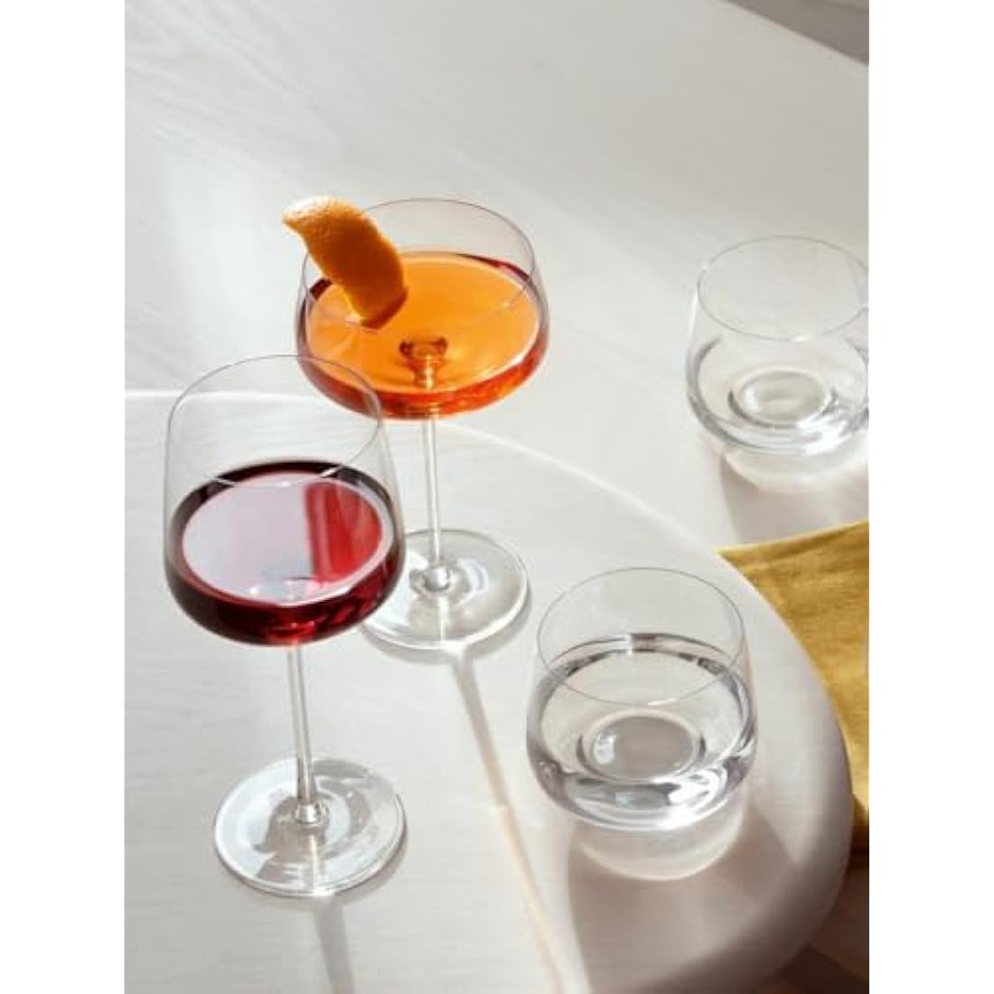 LSA International Metropolitan Champagne Saucer 300ml Clear | Set of 4 | Dishwasher Safe | MW06