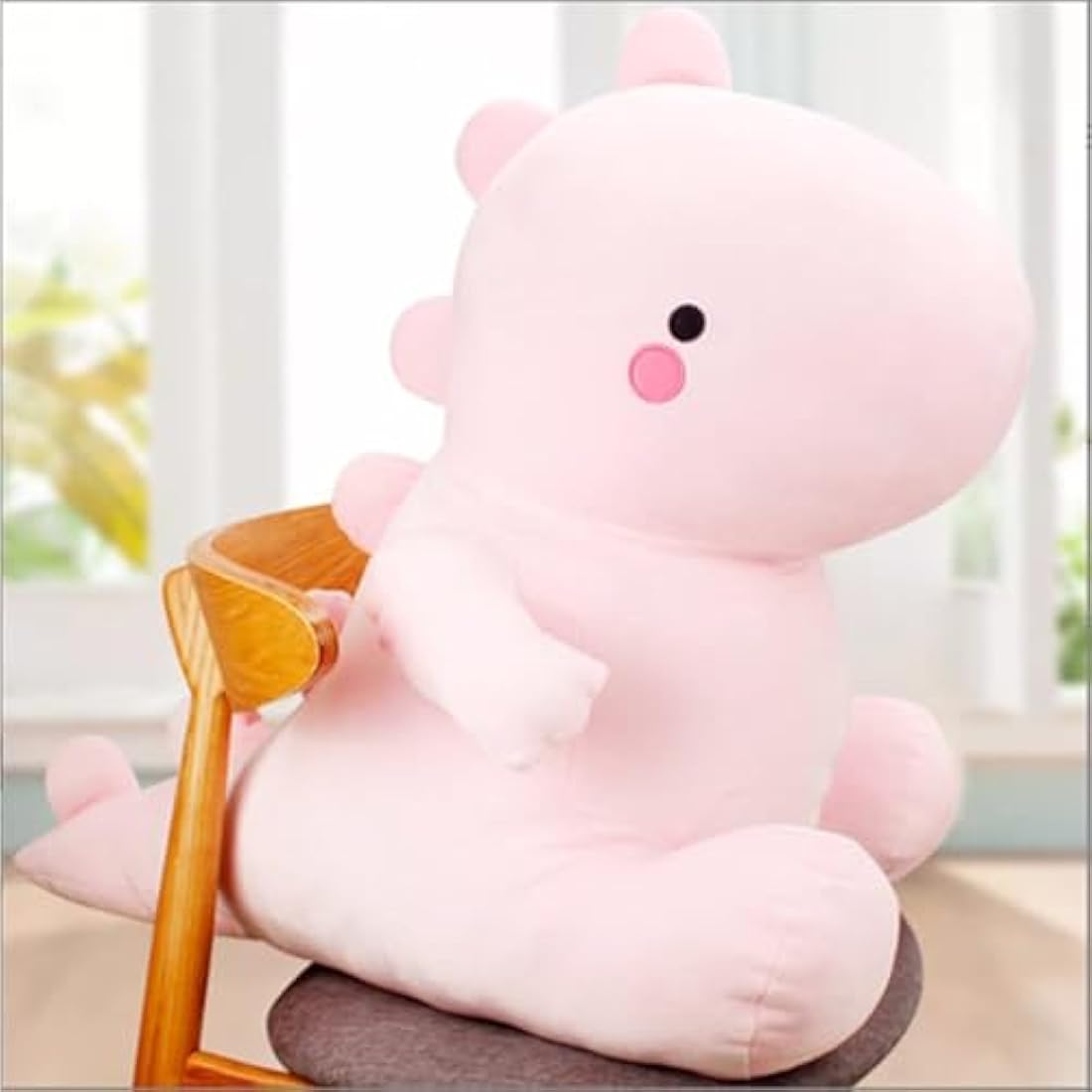 OUKEYI Cute Dinosaur Plush Toys,kawaii plush animal dolls, Plush Stuffed Animal Dino Hugging Pillow Soft, Birthday Gifts for Kids Girls Boys (pink)