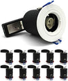 10 X Sanlumia LED Fire Rated Downlight Can GU10 Recessed Ceiling Twist & Lock Downlight IP20 White