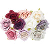 The Baked Studio - 10 Pieces Artificial Flower Silk Rose Head Realistic Flowers for DIY Wreath Craft Cake Living Room Home Wedding Accessories and Decoration (MIXED)