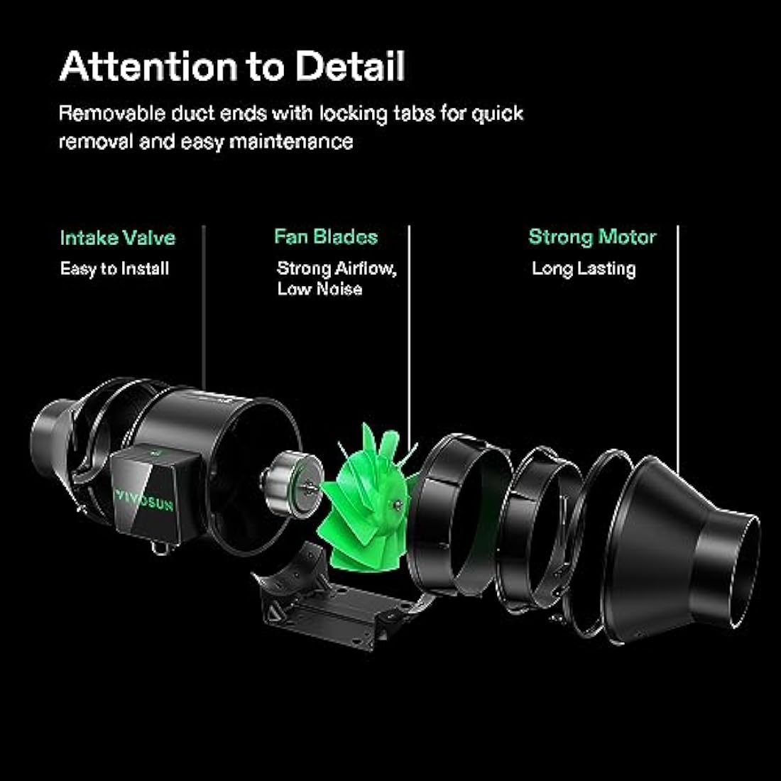 Vivosun PRO G4 Smart Air Filtration Set, 10 cm AeroZesh G4 Duct Fan with GrowHub E42A, Carbon Filter & Air Duct, Ventilation System for Grow Tent, Hydroponics