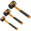 BOOSDEN Rubber Mallet Set, 3-Pack 10 oz 20 oz and 36 oz, With Hook, Solid Head & Ergonomic Grip Handle, Soft Face Hammer for Flooring, Woodworking