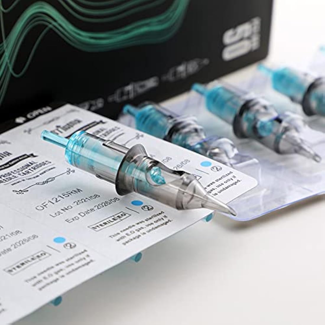 STIGMA 50Pcs Tattoo Cartridges Needles Disposable Mixed #10 Bugpin Round Liner Curved Magnum Shader 3RL 5RL 7RL 7RM 9RM EN02B-50KIT-Z