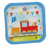 Kiddiwinks Partyware Pack of 8 Square Party Plates - Boy Design
