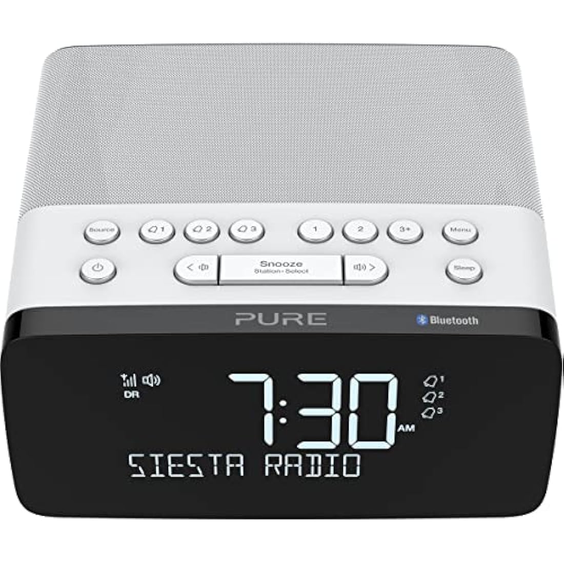 Pure Digital Radio Alarm Clock, Acrylonitrile Butadiene Styrene (ABS), Polar, One Size