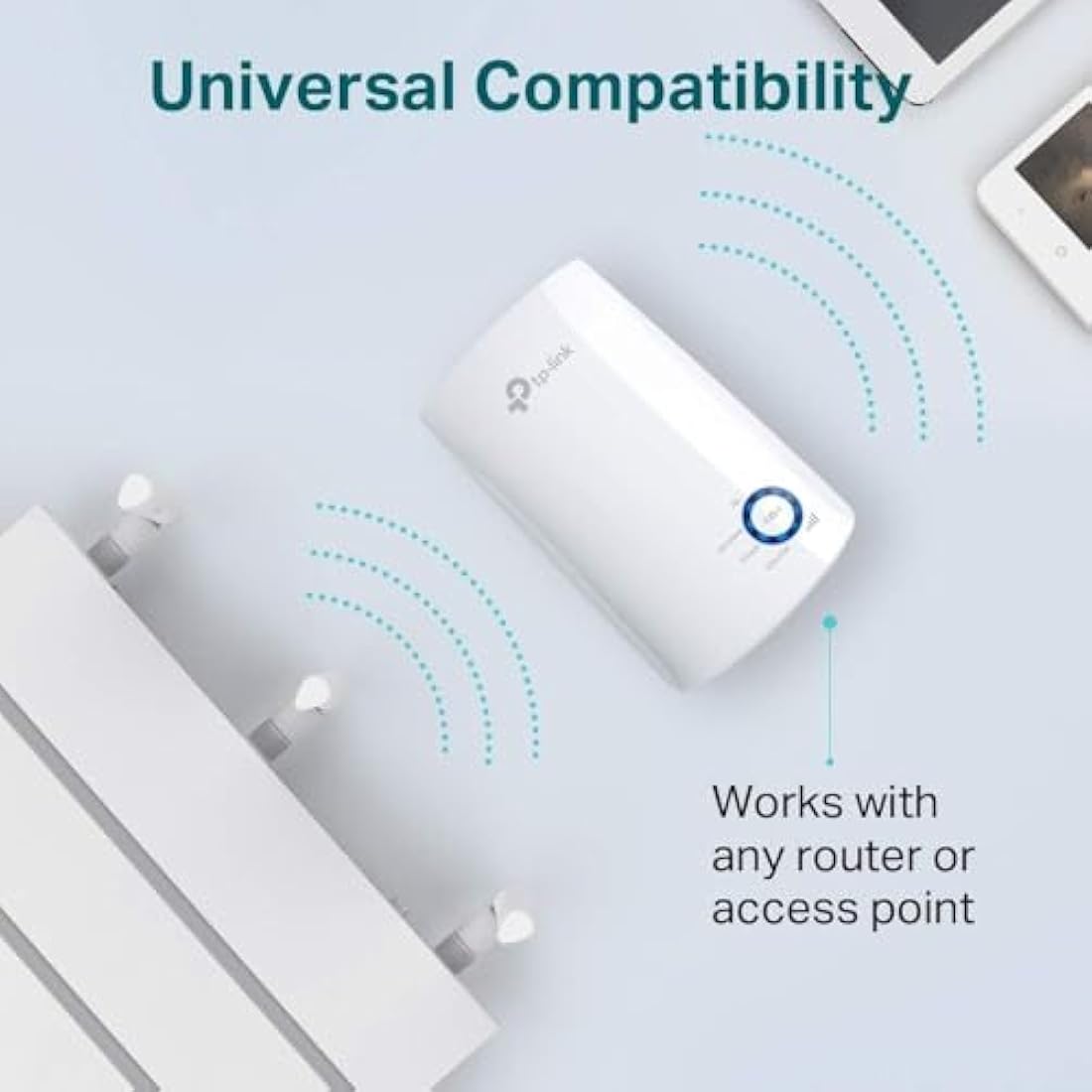 TP-Link TL-WA850RE N300Mbps WiFi Extender Booster, Ethernet Port, Internet Booster, Access Point,WiFi Repeater, WiFi Extender,App Control, WiFi Booster Range Extender, Plug & Play,UK Plug