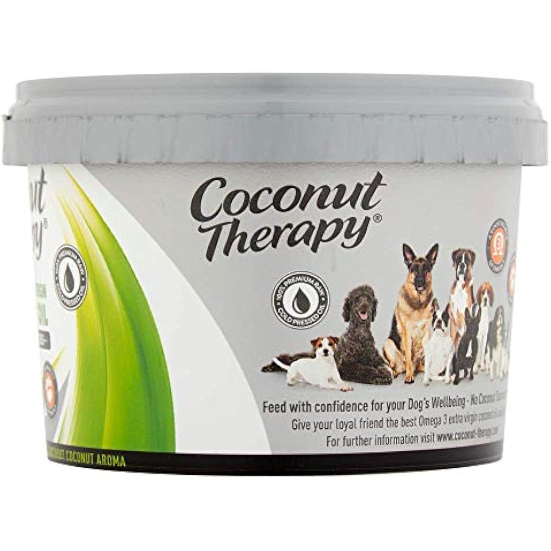 TIANA Coconut Therapy, Coconut Oil for dogs, Omega-3 Supplements for dogs, 500ml (Pack of 6)