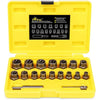 TOPEC 18-Piece Bolt Extractor Set, Rounded Bolt Remover Tool, Impact Bolt & Nut Extractor Set, 3/8" Drive Bolt Extractor Kit, for Removing Stripped, Damaged, Frozen, Rusted, Rounded-Off Bolts & Nuts