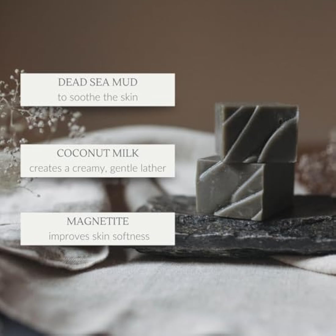 Osmia Organics Black Clay Facial Soap by Osmia Organics