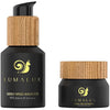 Lumalux Combo Pack 98% snail mucin serum 50ml & 75% organic snail cream 50ml with hyaluronic acid, aloe vera, vitamin E, turmeric, goji, shea butter for Women - 100% Natural Cosmetics
