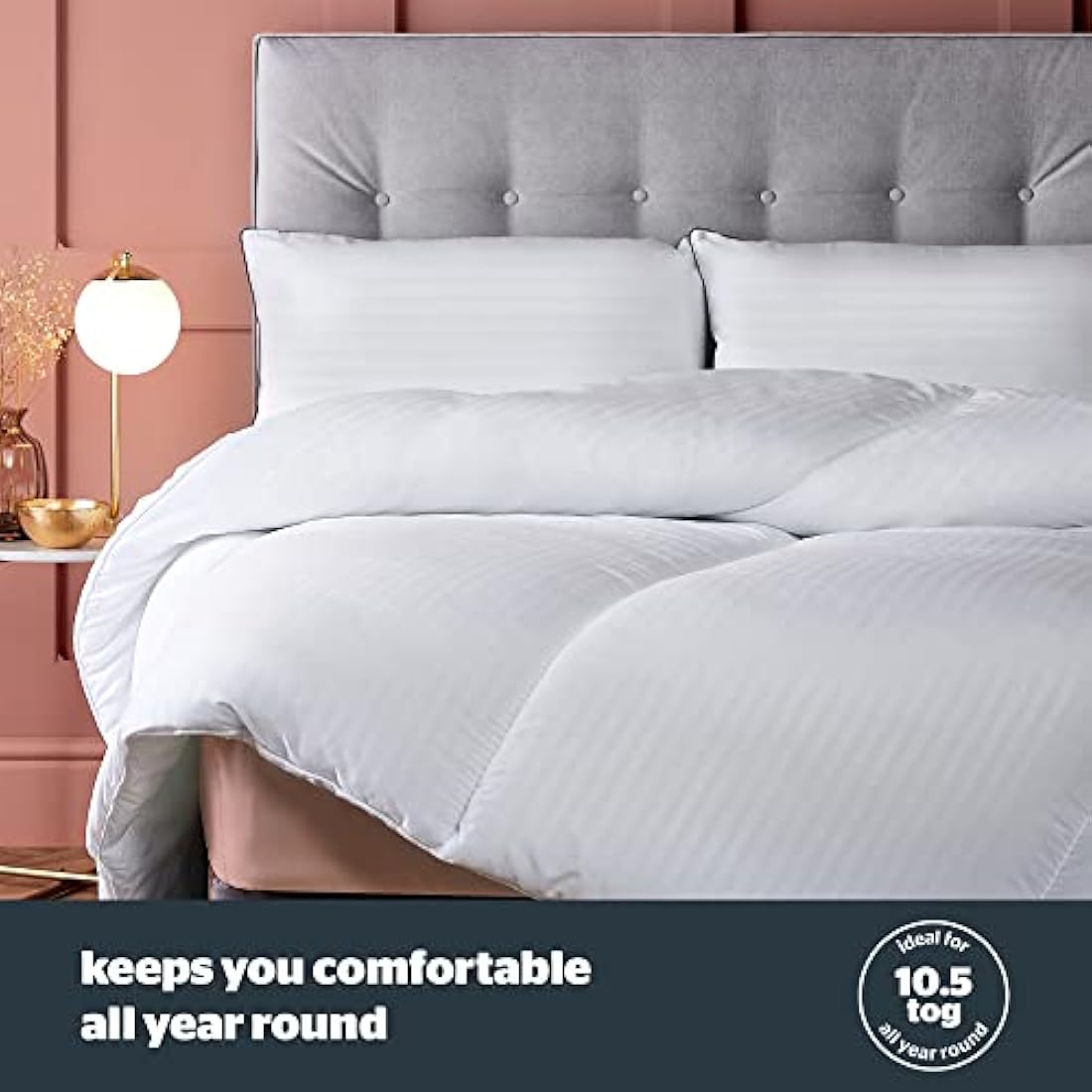 Silentnight Hotel Collection Super King Duvet – 10.5 Tog Luxury Duvet Ideal for All Seasons Ensuring a Relaxing Night’s Sleep– Hypoallergenic and Machine Washable – Super King – 260 x 220cm