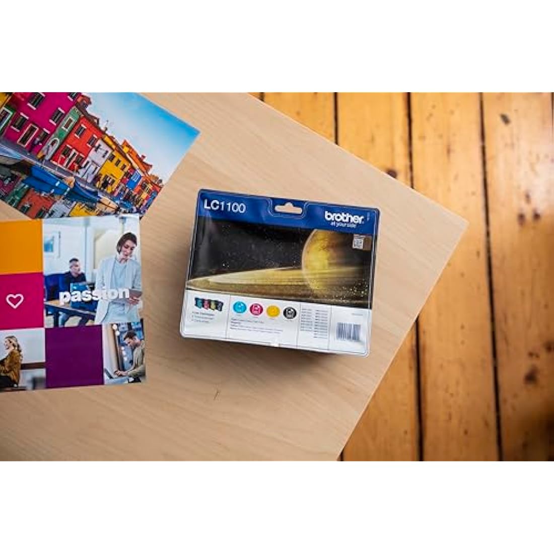 Brother LC-1100BK/LC-1100C/LC-1100M/LC-1100Y Inkjet Cartridges, Black/Cyan/Magenta/Yellow, Multi-Pack, Standard Yield, Includes 4 x Inkjet Cartridges, Brother Genuine Supplies