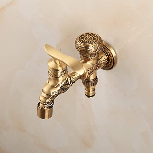TOLIWEL TWL004CS Outdoor Decorative Dragon Garden Tap Design Outdoor Decorative Antique Cold Wall Tap