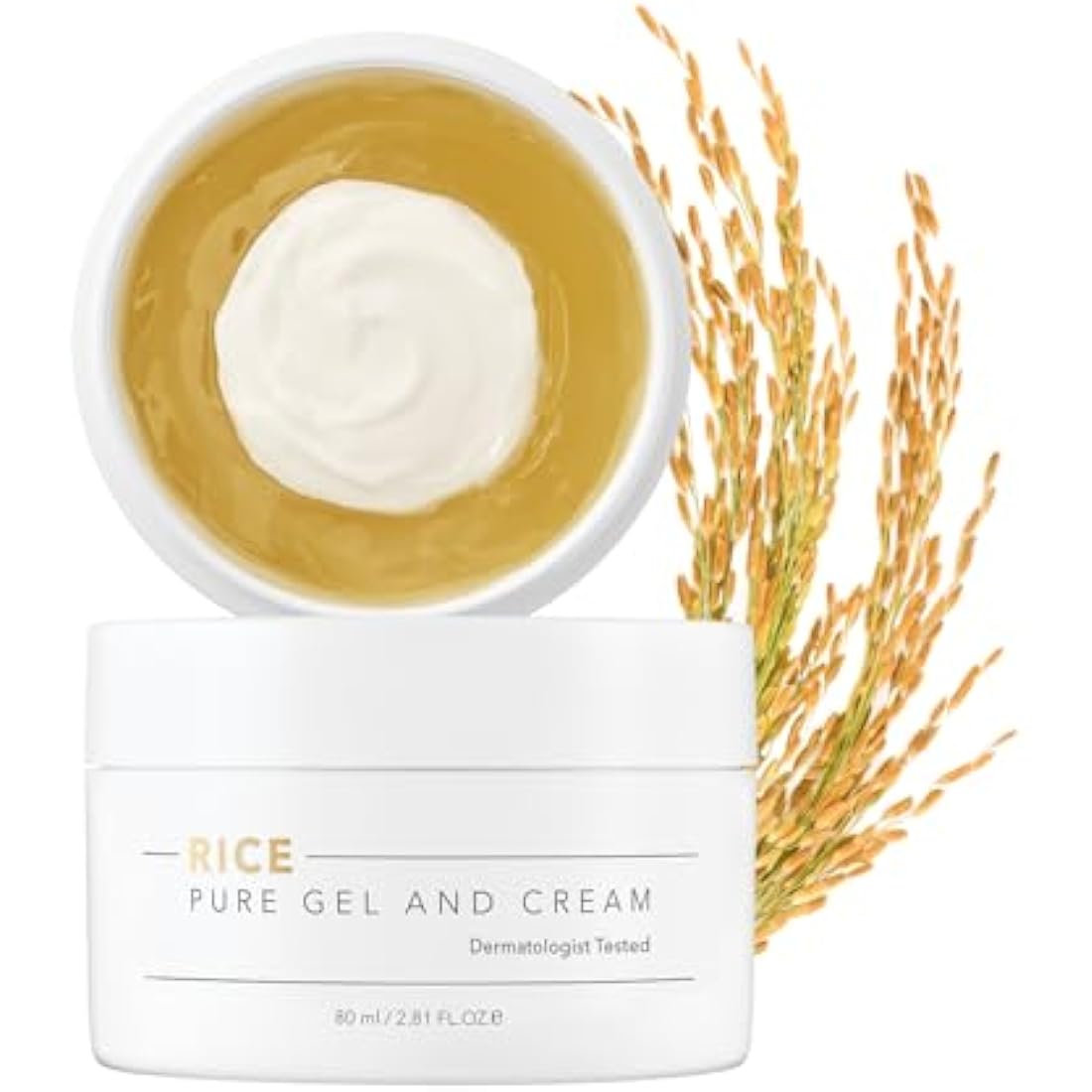 THANKYOU FARMER Rice Pure Gel and Cream | Korean Rice Extracts 100,000ppm | 2.81 Fl Oz (80ml)