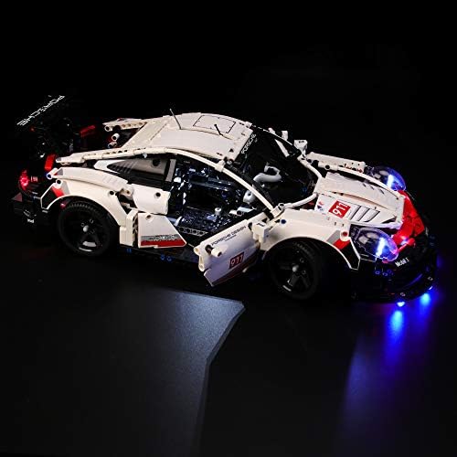 BRIKSMAX Led Lighting Kit for Porsche 911 RSR - Compatible with Lego 42096 Building Blocks