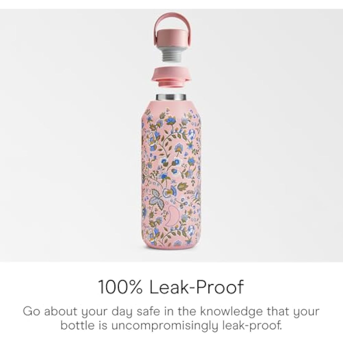 Chilly's Series 2 Water Bottle - Stainless Steel Thermal Bottles with Double Wall Vacuum, Soft Collar & Carry Loop - 24hrs Cold, 12hrs Hot - For Office, Home & Travel - Available in 350ml, 500ml & 1L