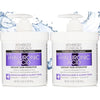 Advanced Clinicals Anti-aging Hyaluronic Acid Cream for face, body, hands. Instant hydration for skin, spa size. (Two - 16oz)
