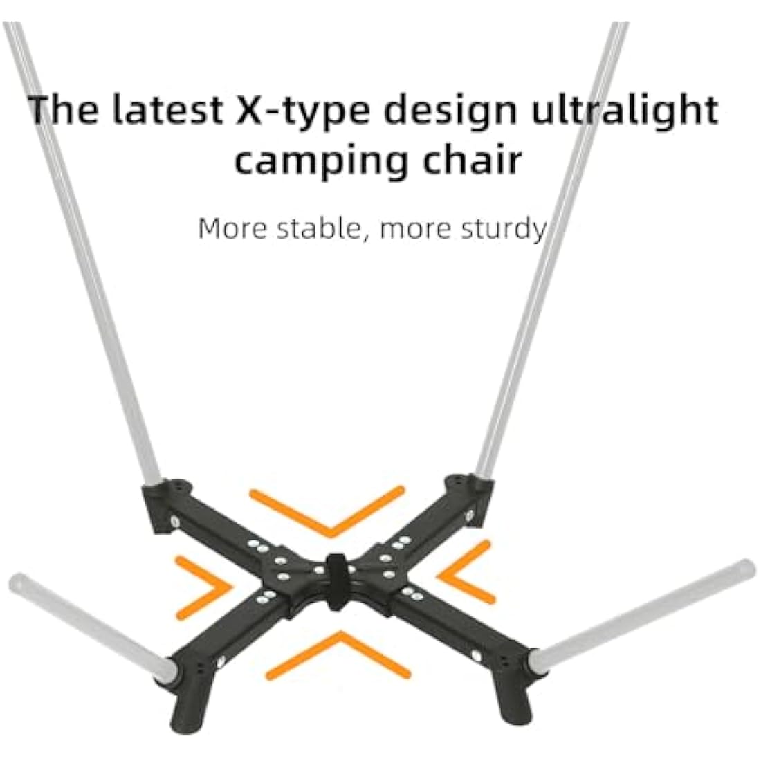 ROCK CLOUD Portable Camping Chair X-Shape Ultralight Chairs Lightweight Fold Up Outdoor with Carry Bag for Garden Picnic Hiking Backpacking Lawn Beach Sports