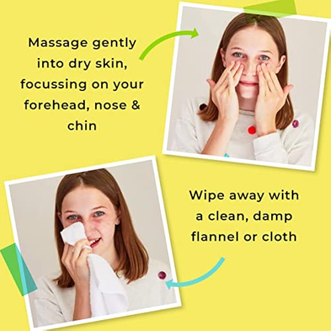 Spots & Stripes - Teen Skincare Essentials for Girls, Effective and Natural Essentials for Teen and Young Skin, with Virgin Coconut, Niaouli and Aloe Vera, Super Gentle