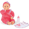 Corolle 9000150060 - Mon Grand Poupon Purple Chérie 42 cm French Doll with Charm and Vanilla Fragrance