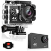 BSLVWG 4K Action Camera 20MP WiFi 30M Waterproof Sports Camera Underwater Camera for Vlog With Ultra HD 170°Wide-Angle 2.4G Remote Control Anti-Shake 2.0'' LCD Screen with Accessories Kit (Black)