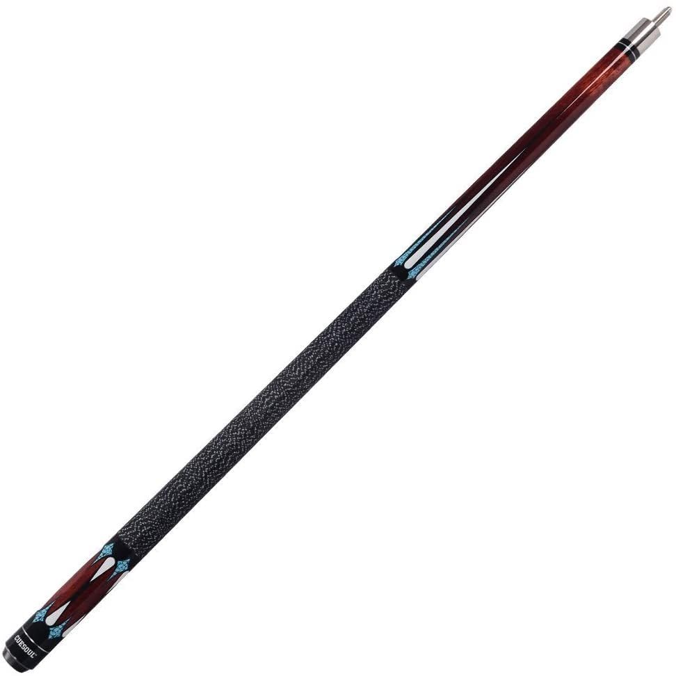 CUESOUL 58 Inch 19 Oz 1/2 Jointed Maple Billiard Pool Cue (CSTB005)