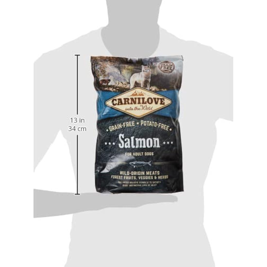 Carnilove Grain Free, Potato Free Salmon for Adult Dogs, 1.5 kg