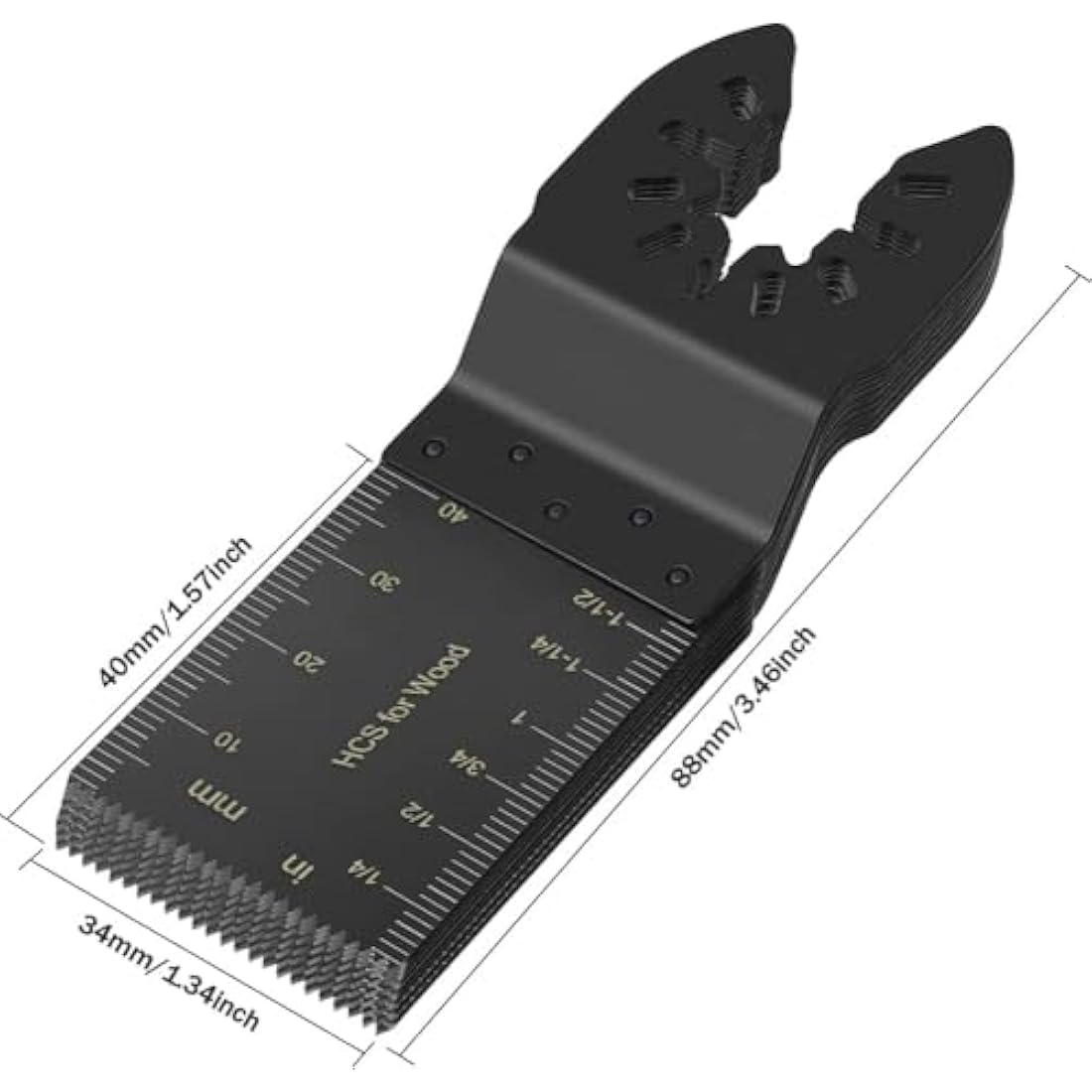 60Pcs Multi Tool Blades Kits Universal Wood Oscillating Saw Blades Wood Multitool Blades Compatible with Fein Multimaster Porter Cable Bosch Ryobi Dewalt Milwaukee Rockwell Oscillating Tool