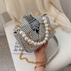 Clothes pearl handbag
