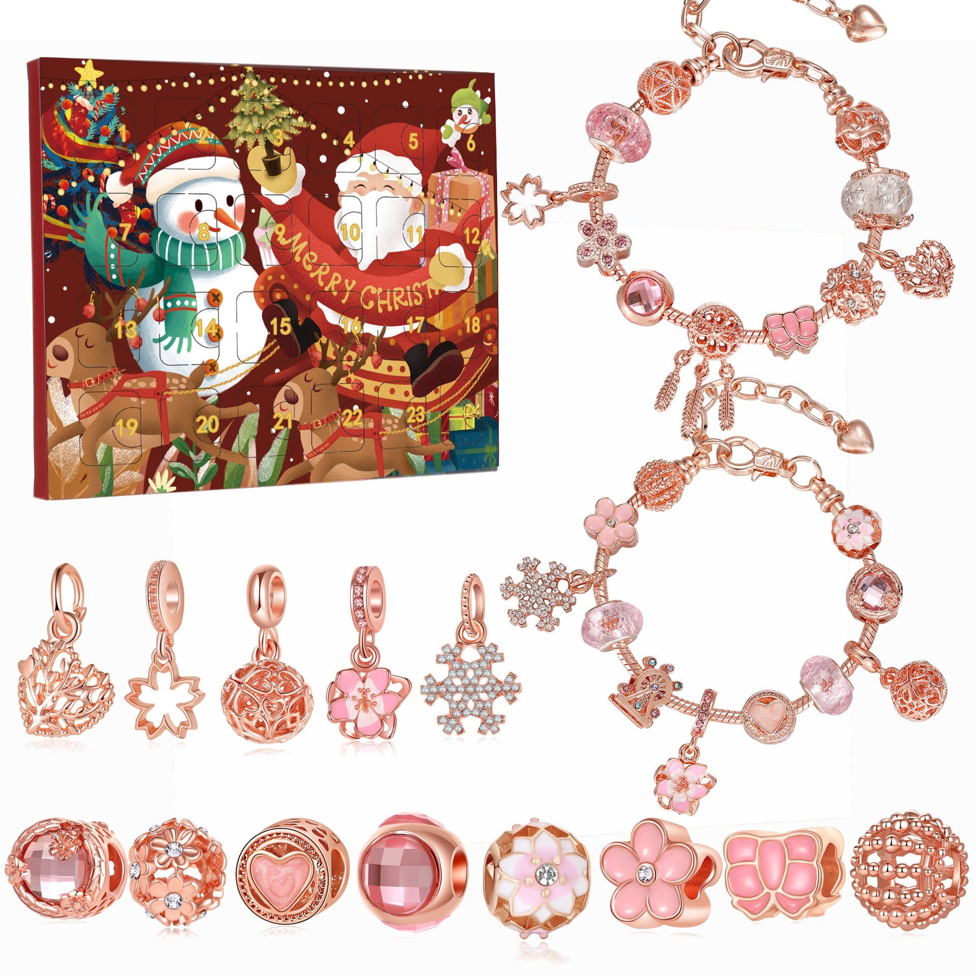 Christmas Diy Bracelet String Beads Blind Box New Year Valentine's Day Gift