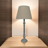Lamp and Shade - L12 x W12 x H54 cm - Cream
