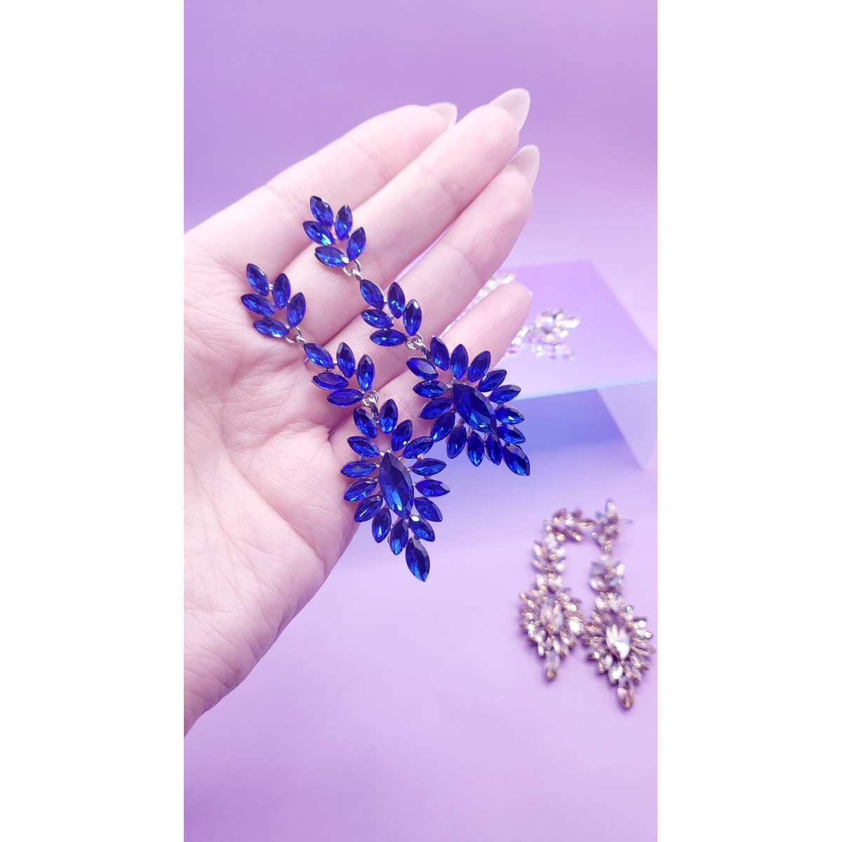 Bliss Crystal Drop and Dangle Earrings