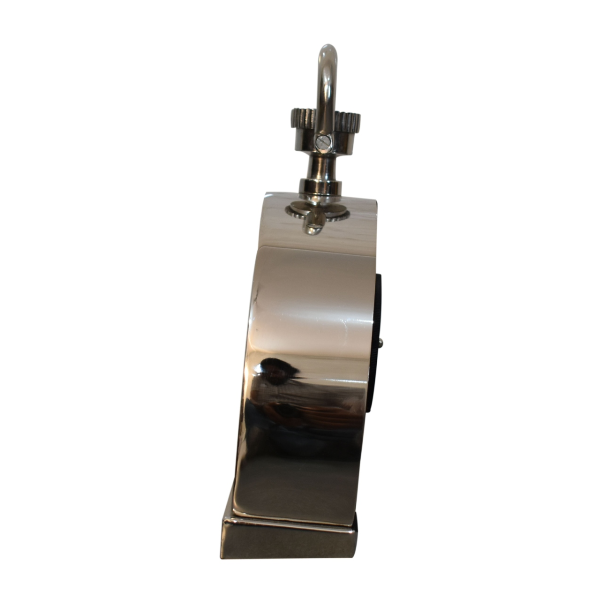Artisan Furniture Black and Chrome Table Clock