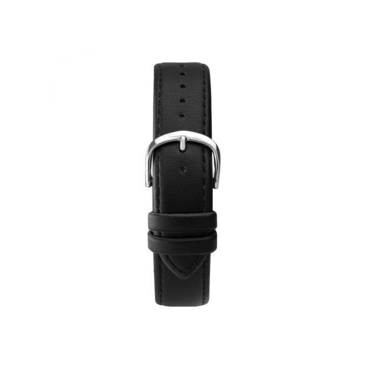 Sekonda Mens Basic Silver Dial and Black Leather Strap Watch1851
