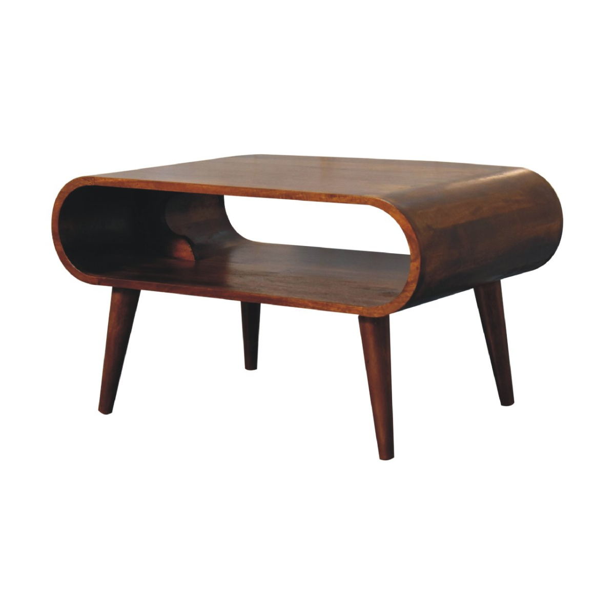 Artisan Furniture Solid Wood Open Chestnut Coffee Table