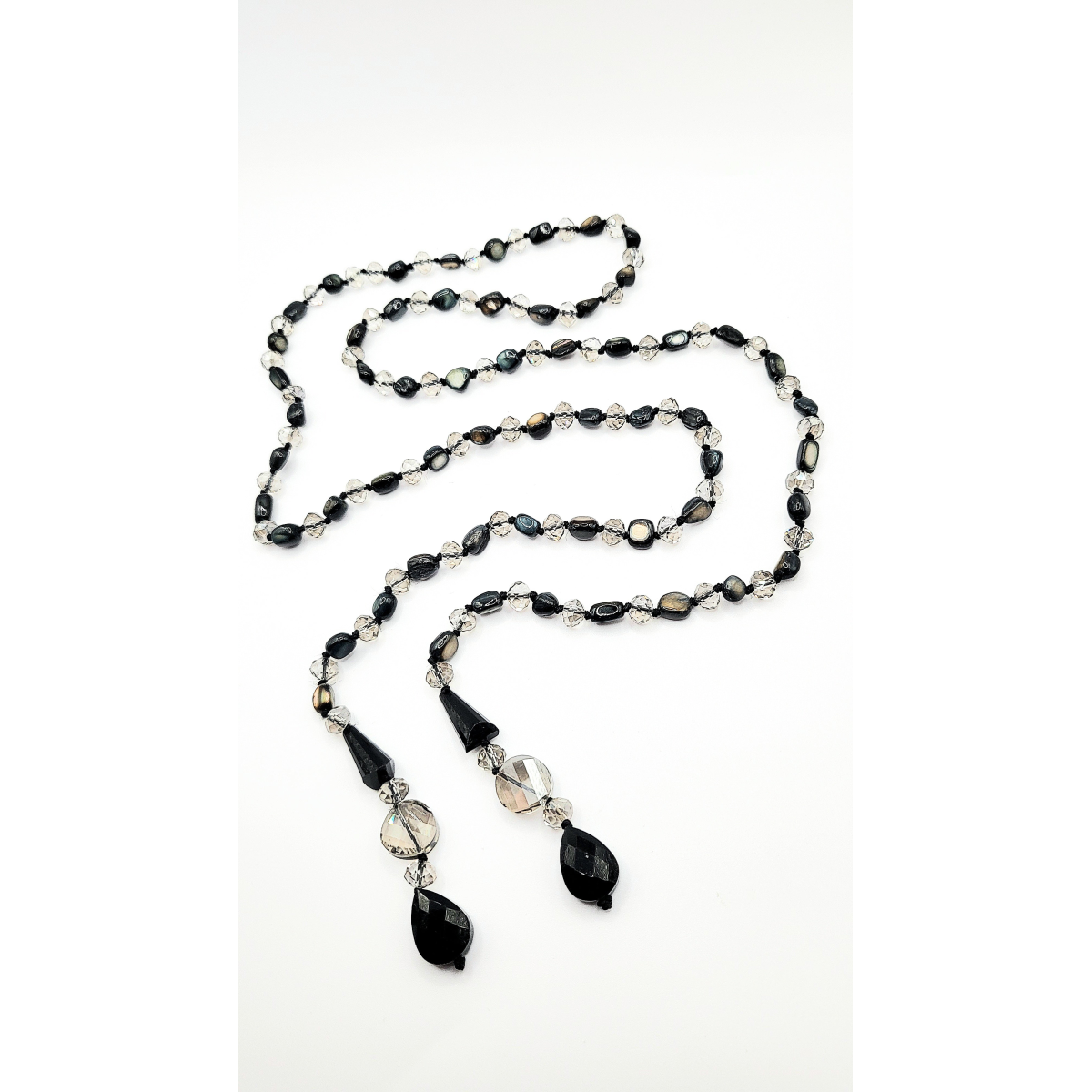 Resin Boho Long Beaded Open Necklace