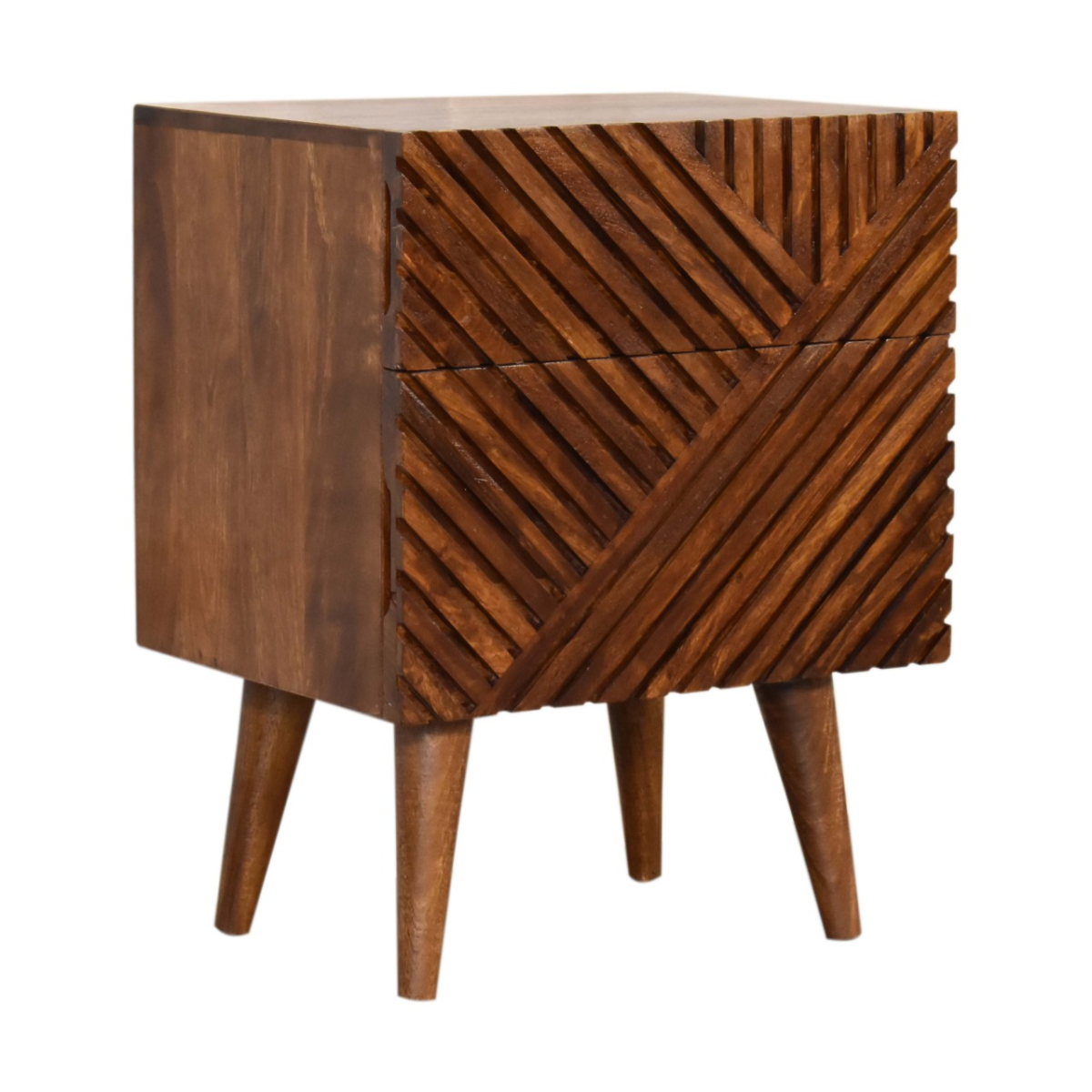 Artisan Furniture Solid Wood Lille 2 Drawer Bedside