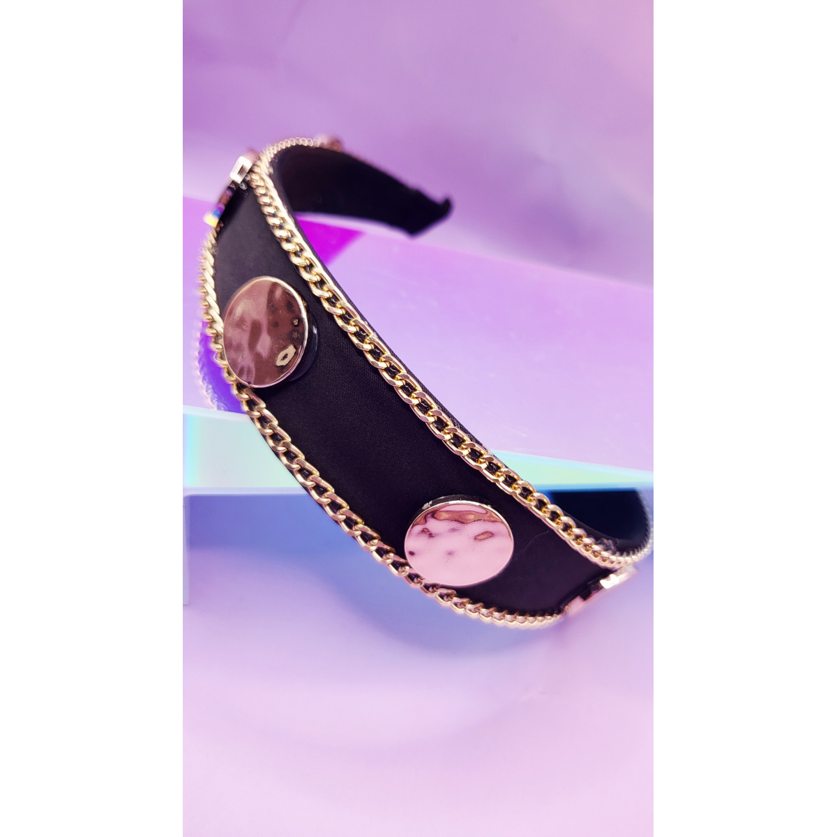 Black & Gold Luxe Hair band