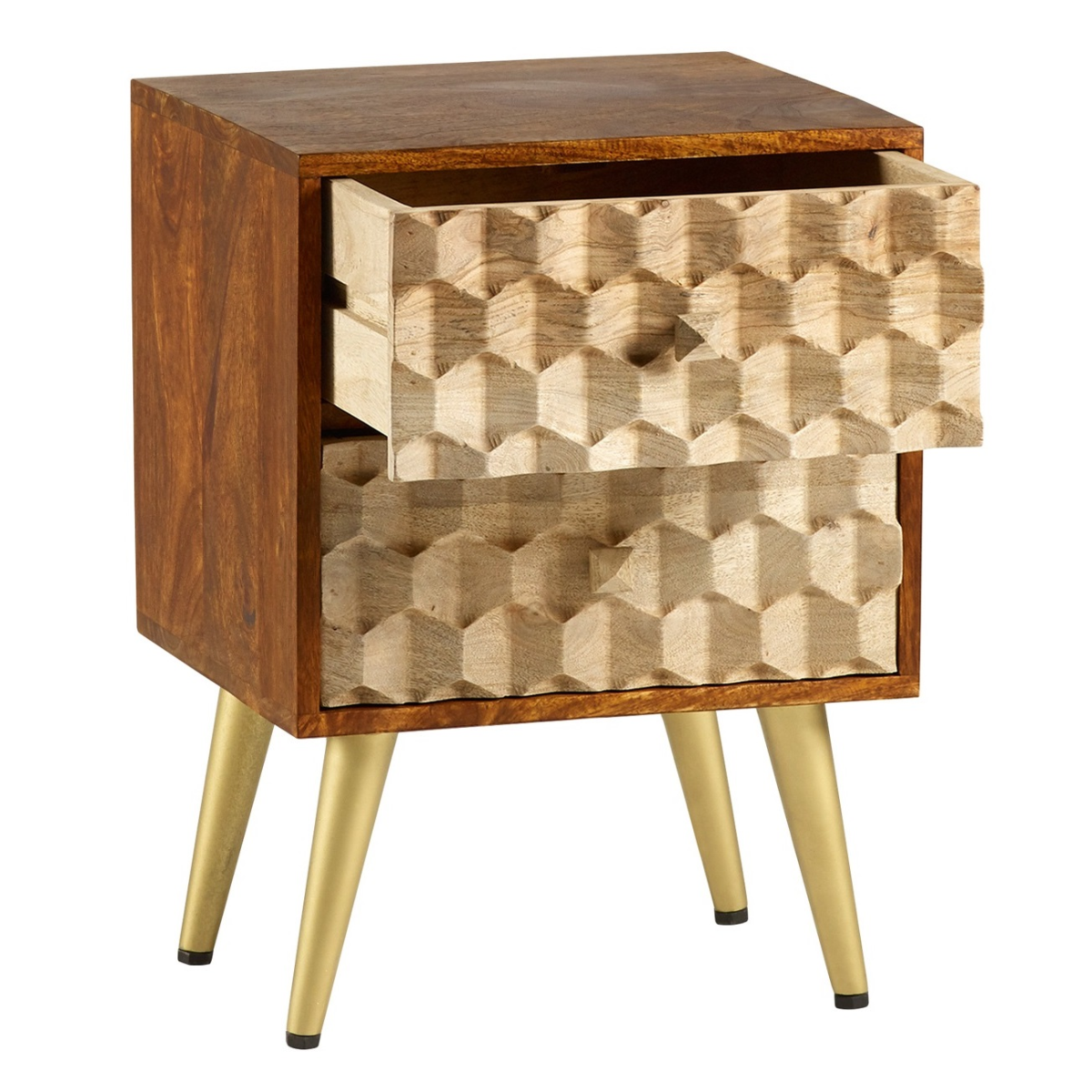 Edison 2 Drawer Side Table