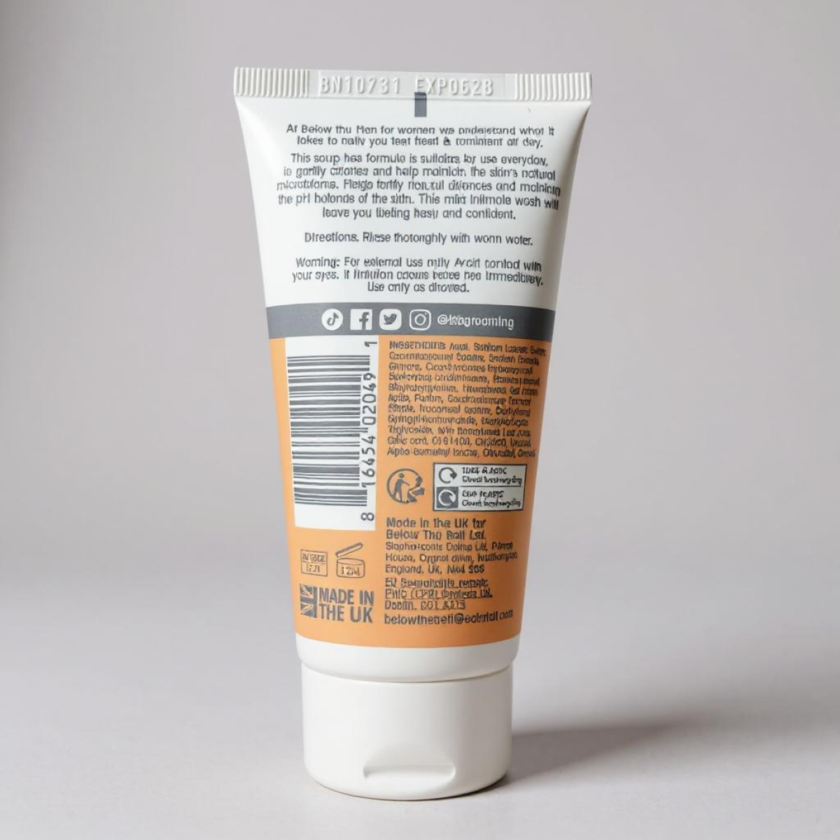 Below The Belt Female Intimate Wash, Fresh Breeze Scent 75ml