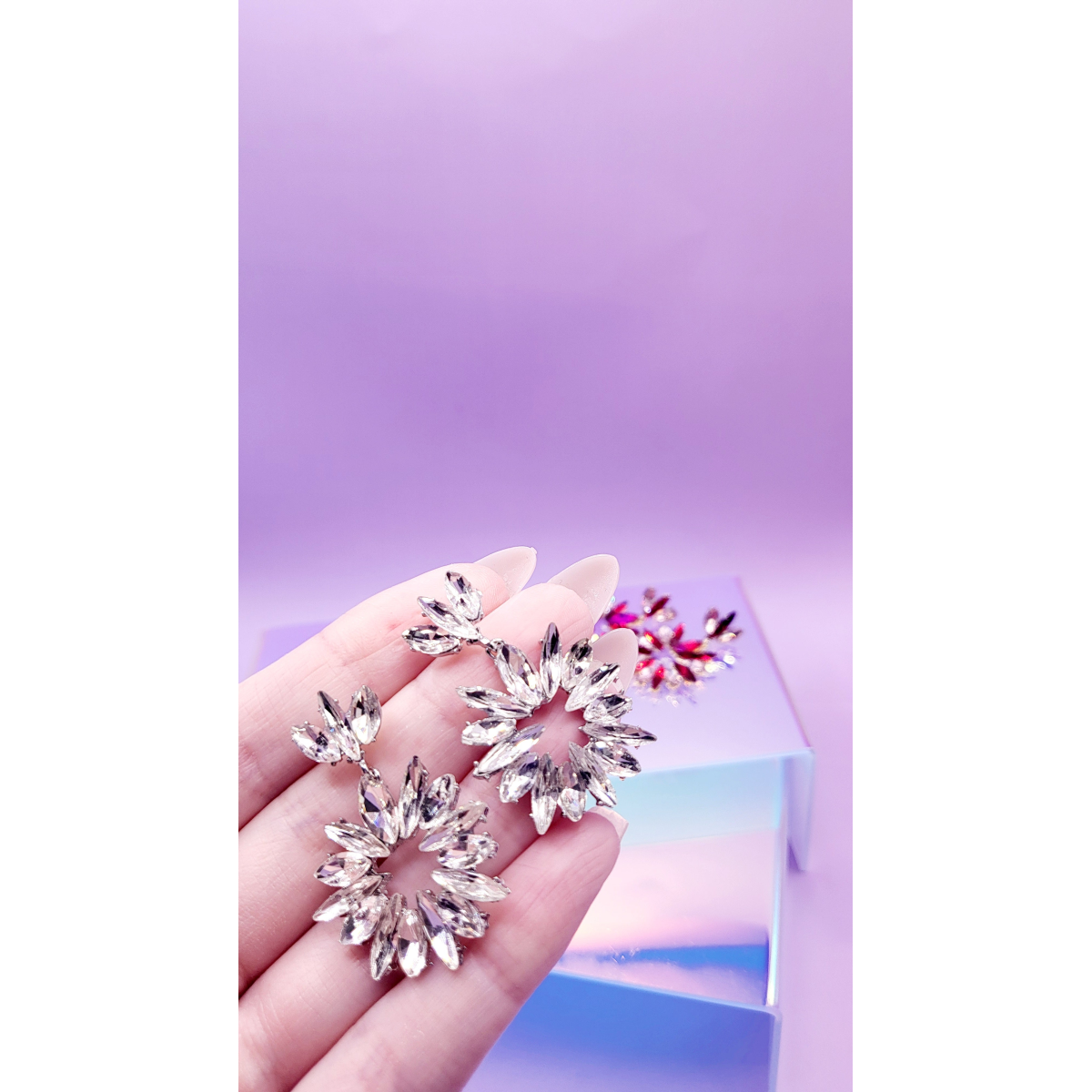 Princess Crystal Drop and Dangle Earrings